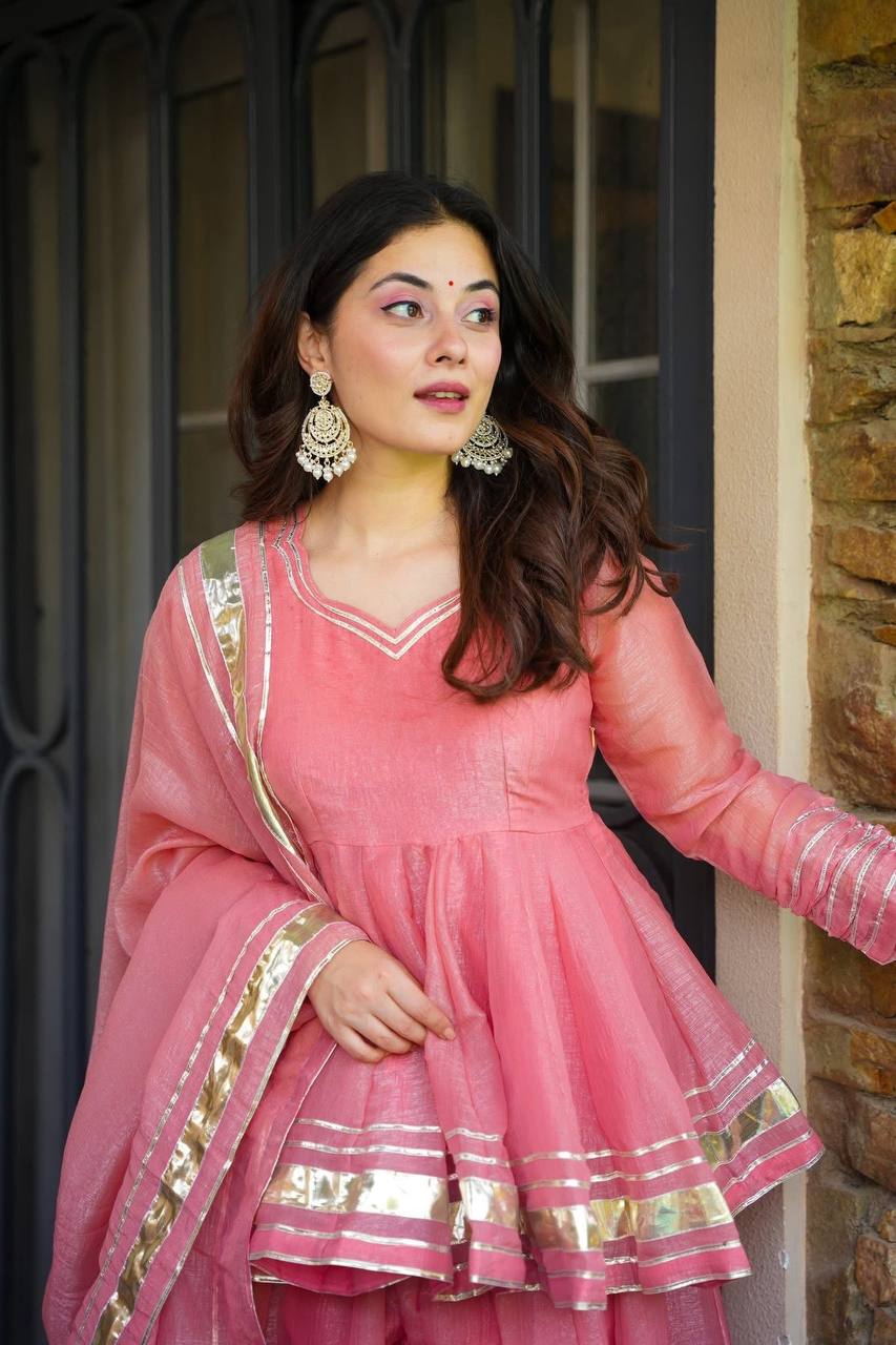 Gemini Organza Sharara Set