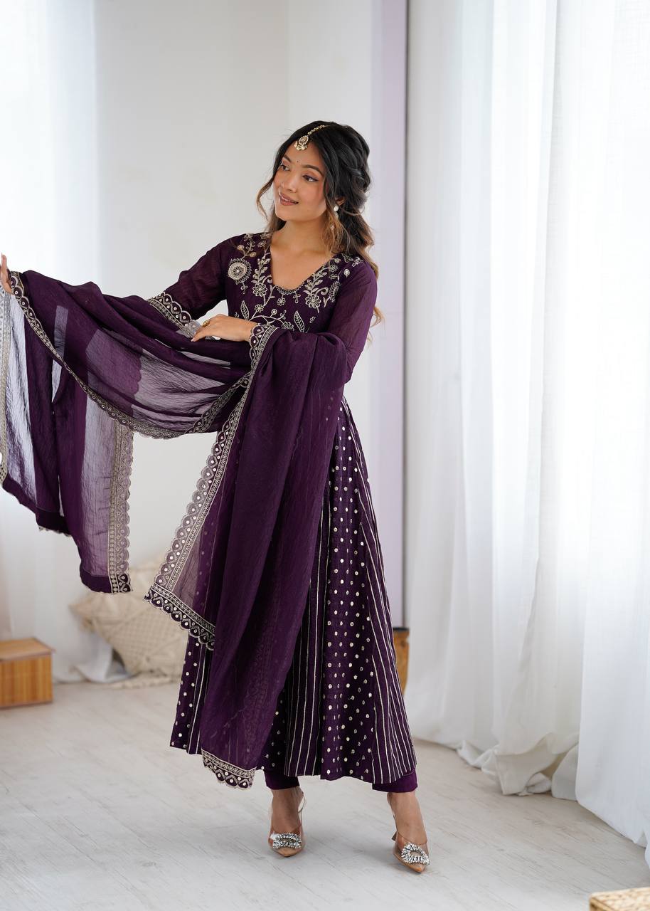 Lisha Dreams Anarkali Gown