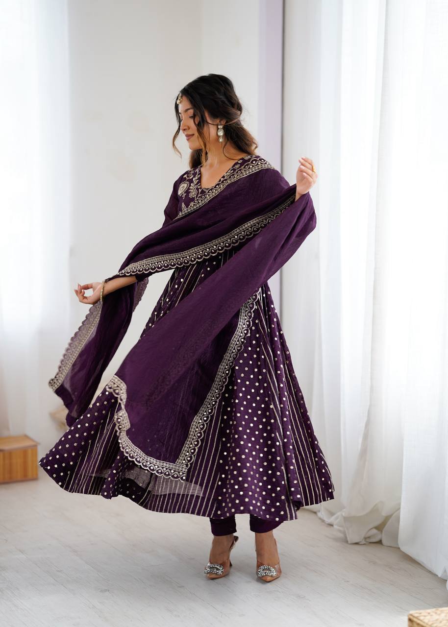 Lisha Dreams Anarkali Gown