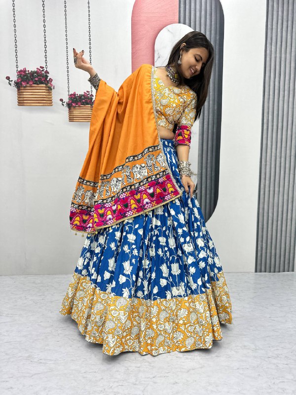 Ruhi Riyon Cotton Work Lehenga Choli