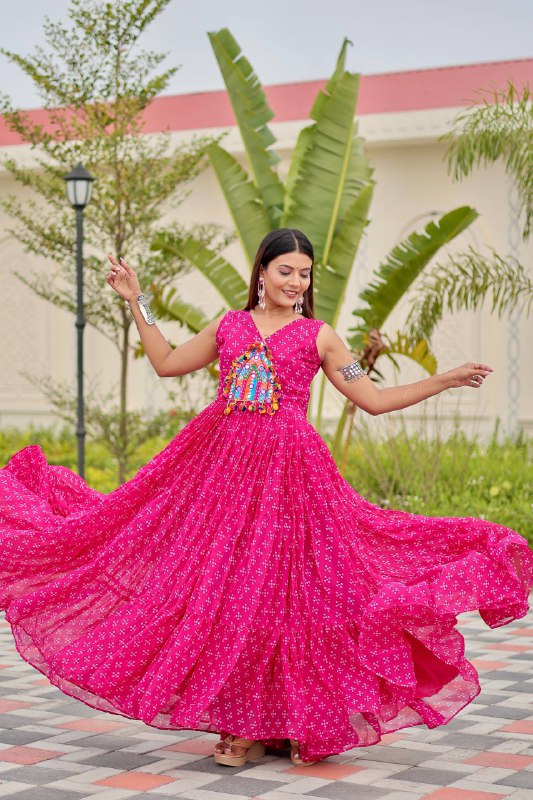 Tripti Navratri Special Gamathi Work Gown