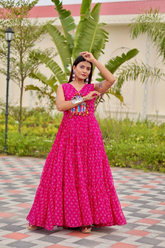 Tripti Navratri Special Gamathi Work Gown