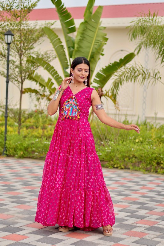 Tripti Navratri Special Gamathi Work Gown