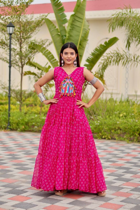 Tripti Navratri Special Gamathi Work Gown