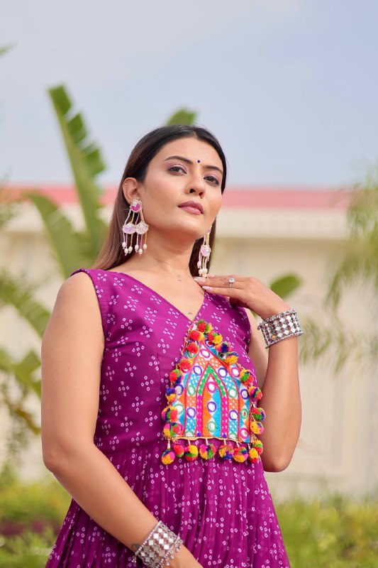 Tripti Navratri Special Gamathi Work Gown