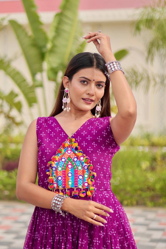 Tripti Navratri Special Gamathi Work Gown