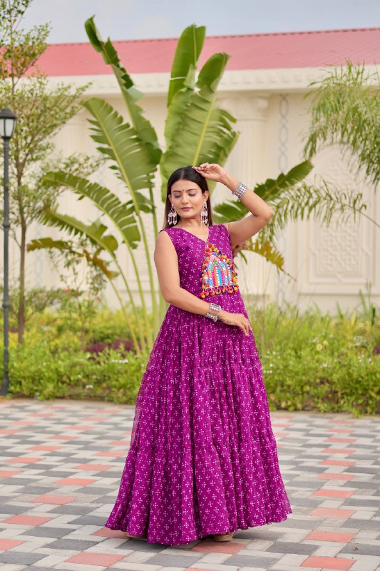 Tripti Navratri Special Gamathi Work Gown