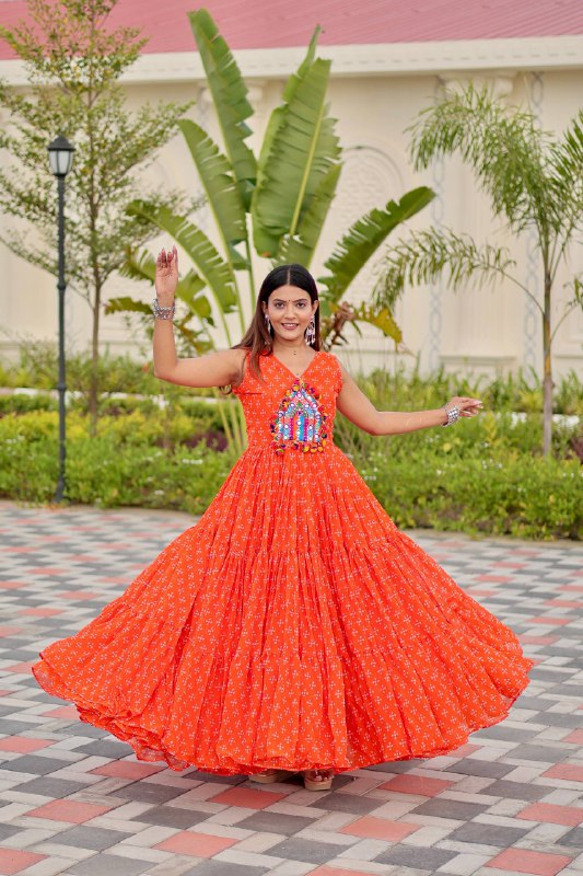 Tripti Navratri Special Gamathi Work Gown