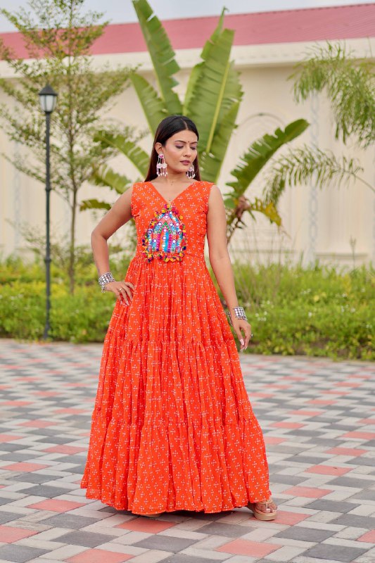 Tripti Navratri Special Gamathi Work Gown