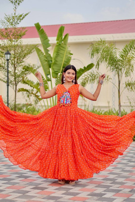 Tripti Navratri Special Gamathi Work Gown