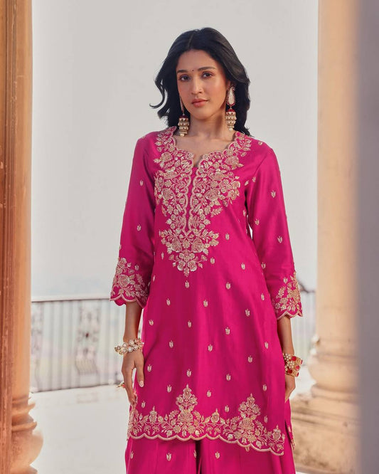Risha Chinon Sequence Party Wear Sharara