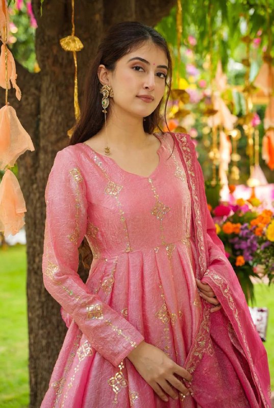 Avni Crunchy Silk Ethnic Wear Designer Outfit