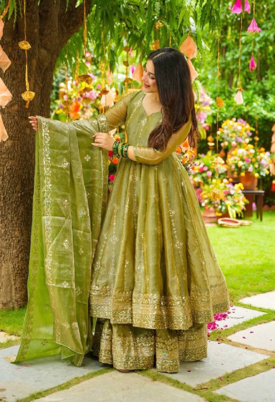 Avni Crunchy Silk Ethnic Wear Designer Outfit