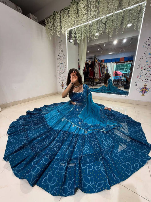Hetvi Prlnted Georgette Lehenga Choli