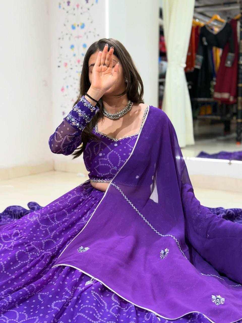 Hetvi Prlnted Georgette Lehenga Choli