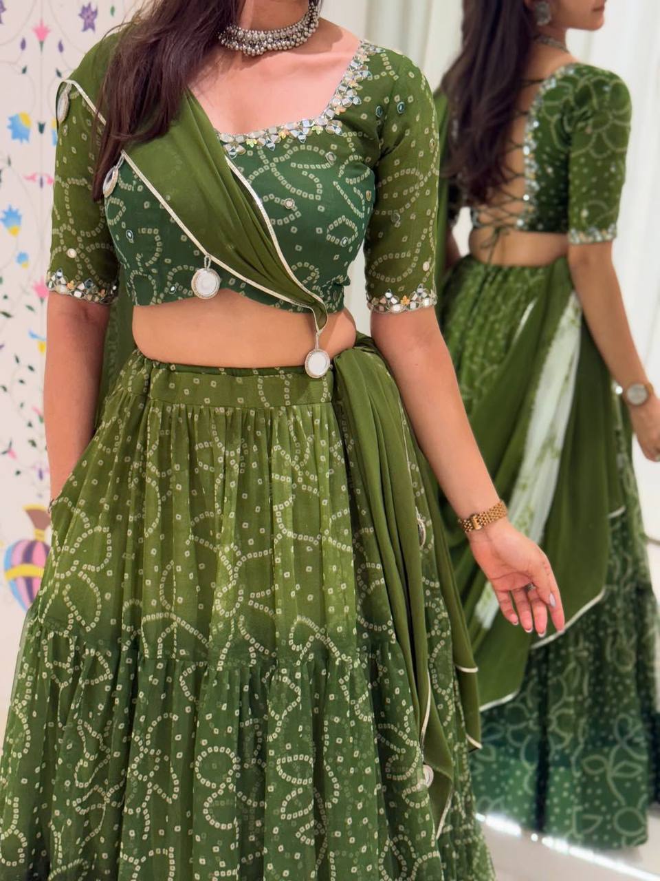 Hetvi Prlnted Georgette Lehenga Choli