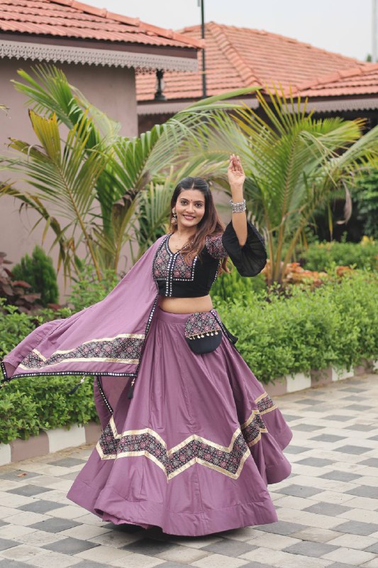 Suhana Navratri Ajarakh Work Lehenga choli
