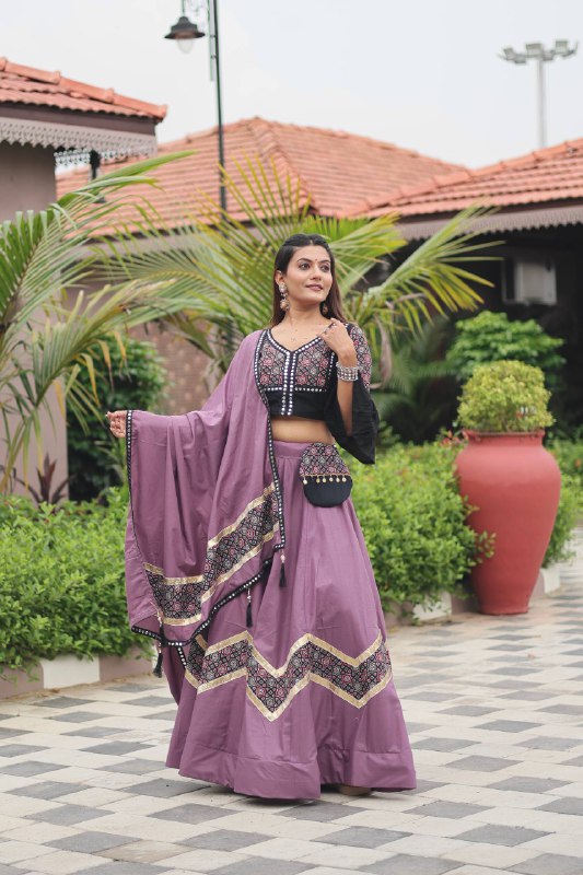 Suhana Navratri Ajarakh Work Lehenga choli