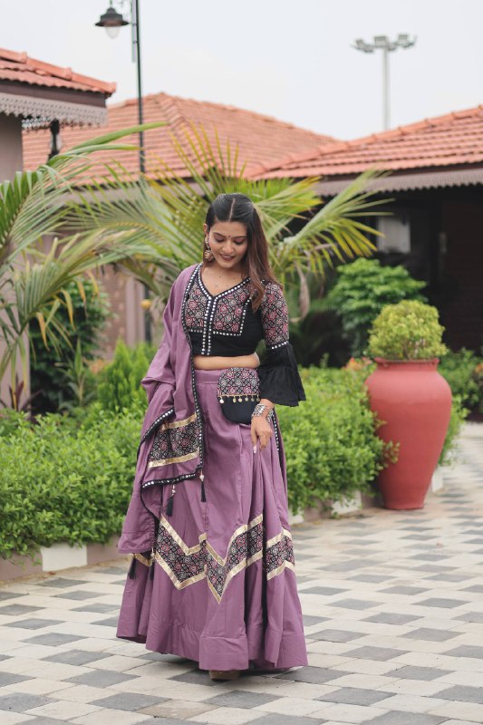 Suhana Navratri Ajarakh Work Lehenga choli