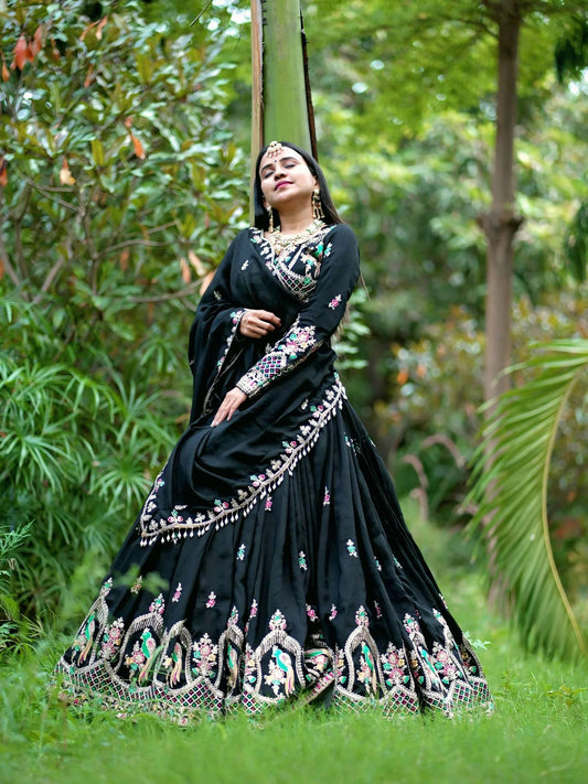 Vichitar Black Lehenga Choli