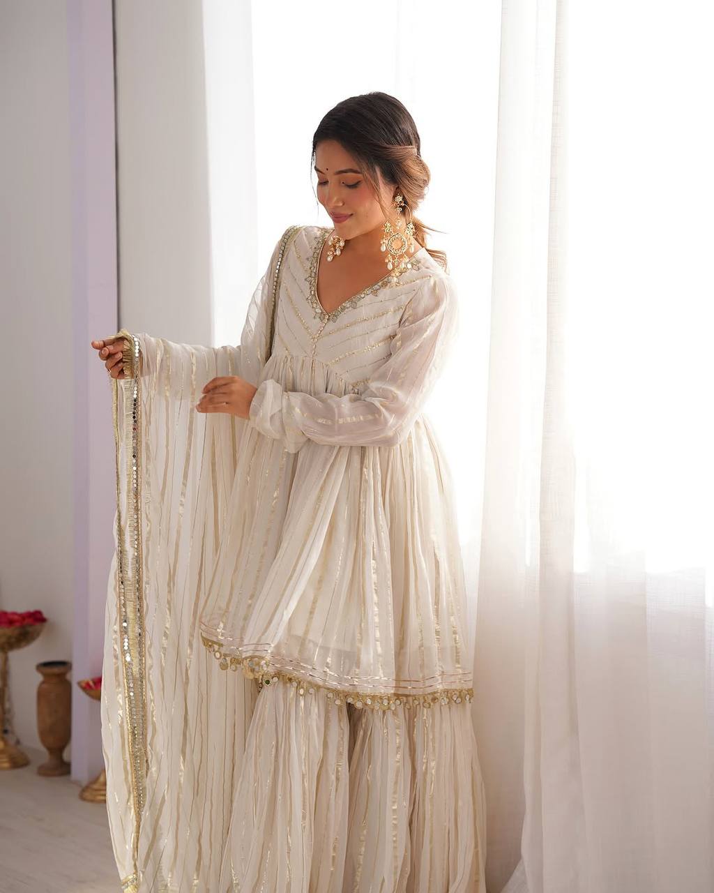Zoya Mal Chanderi Pretty Sharara Plazzo