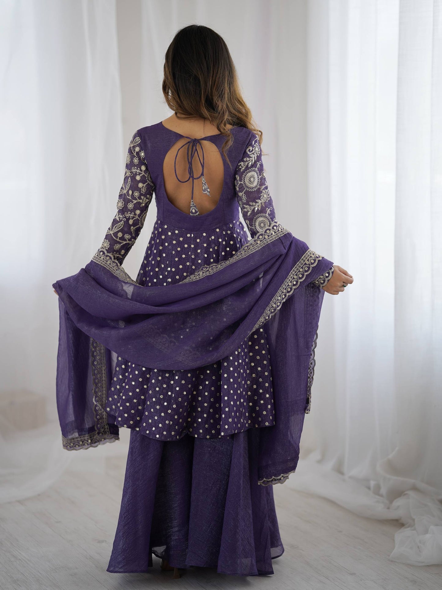 Pankhudi Embroidery Sequence Work Suit Set