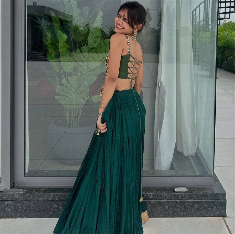 Vidhya Printed Polly Reyon Lehenga Choli