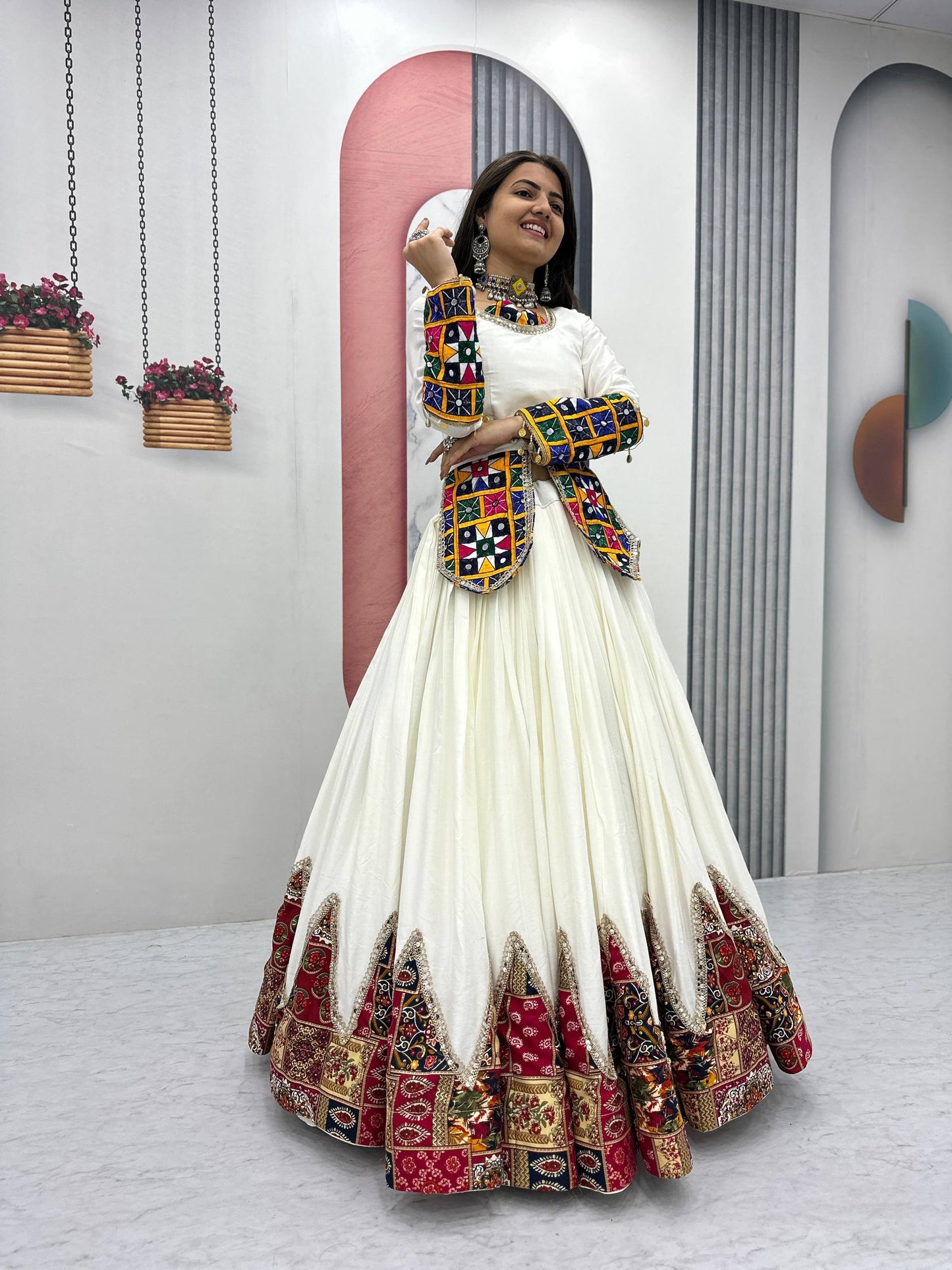 Laxmi Heavy Gamathi work Lehenga Choli