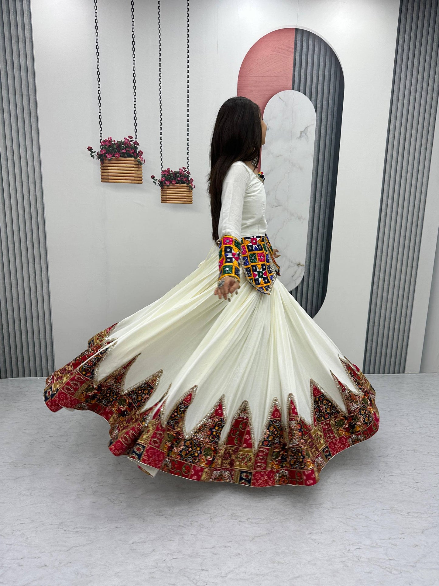 Laxmi Heavy Gamathi work Lehenga Choli