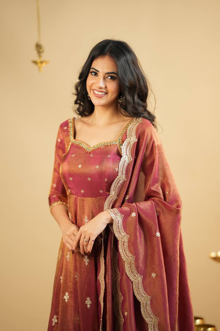 Riya The Royal Gulab Anarkali