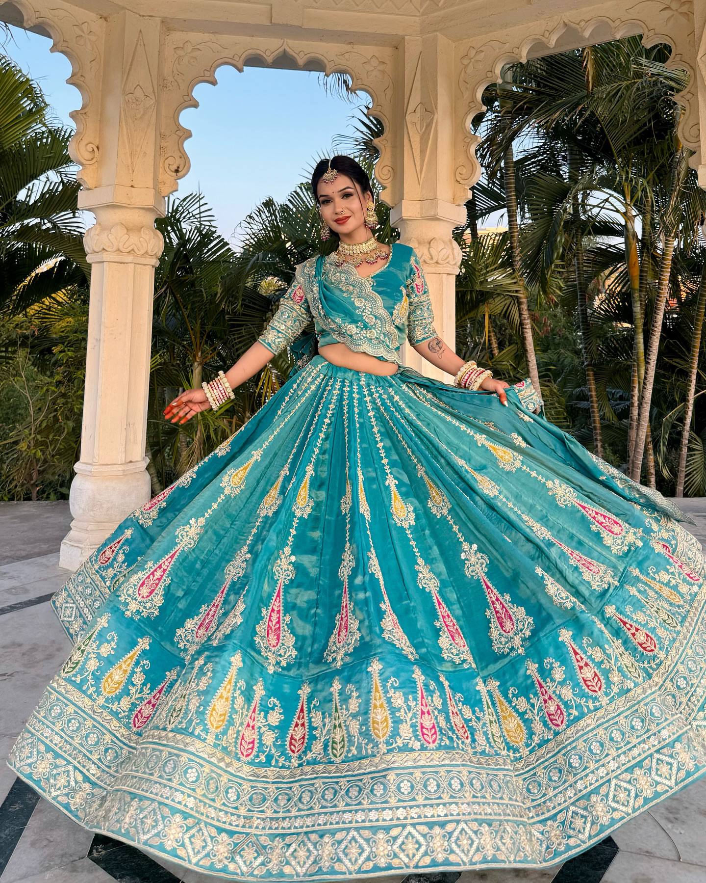 Maharani Cosmos Simmer Heritage Lahenga