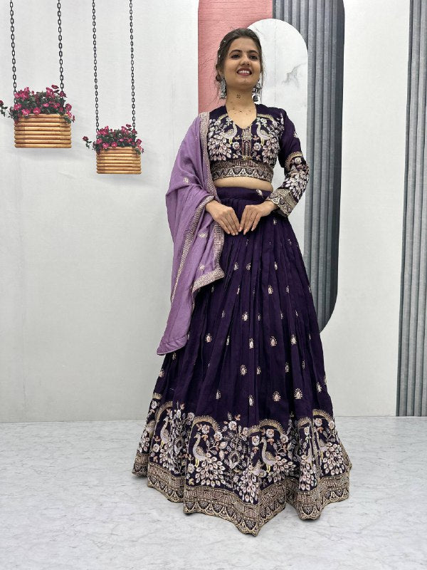 Radhika Vichitra Silk Fusion Lehenga Choli