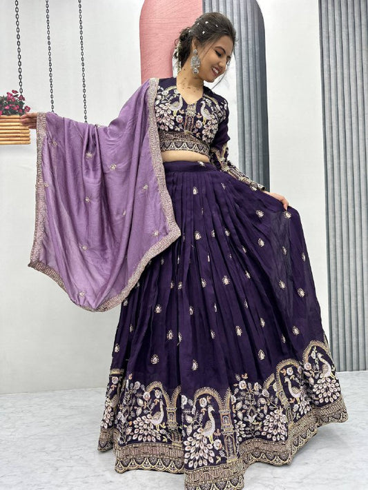 Radhika Vichitra Silk Fusion Lehenga Choli