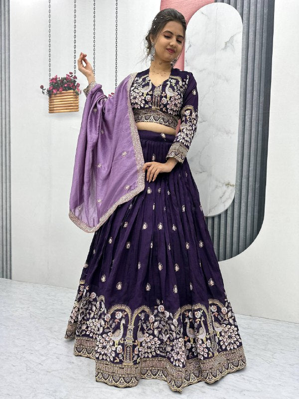Radhika Vichitra Silk Fusion Lehenga Choli