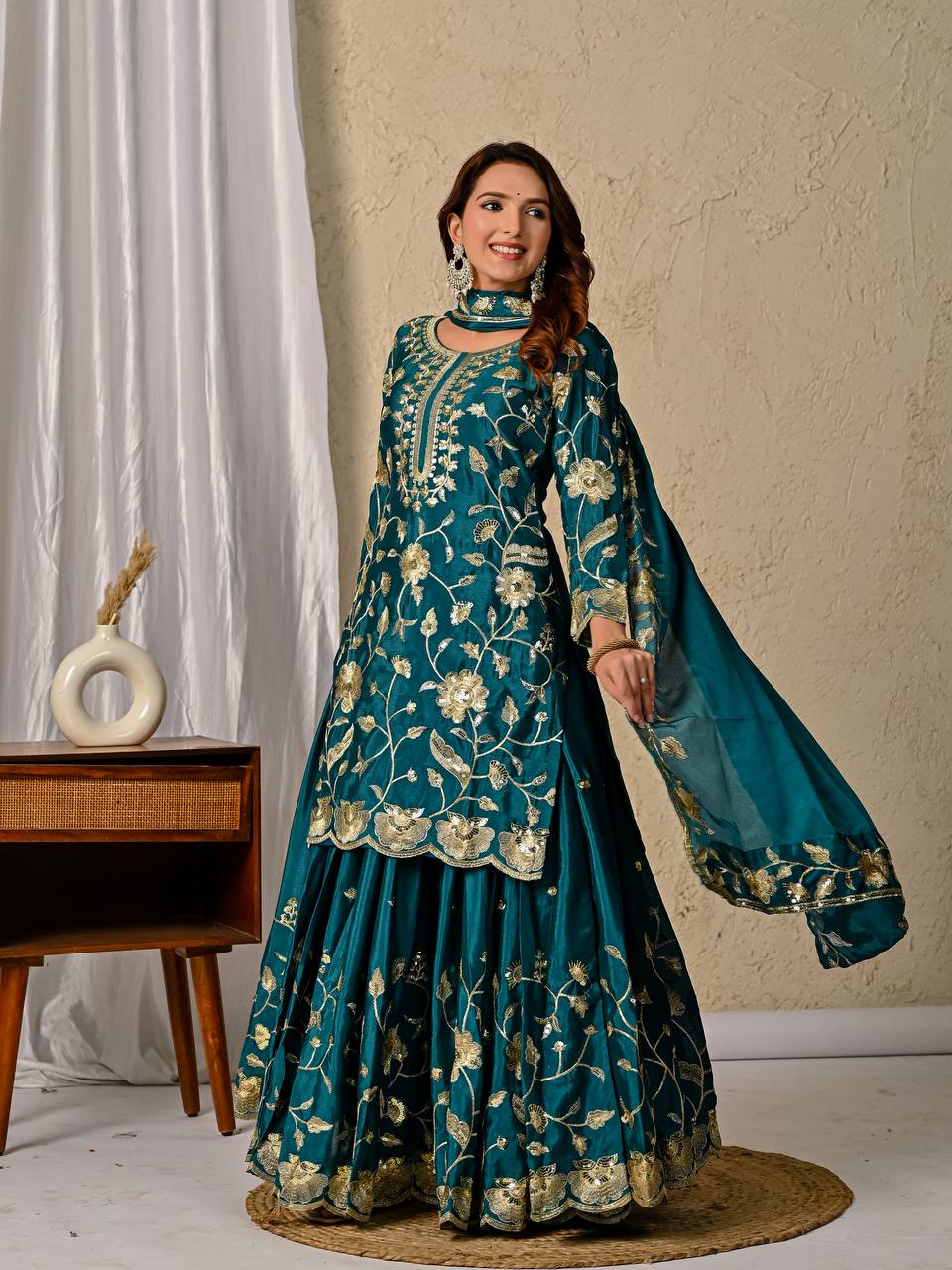 Alia chinnon Silk Designer Party Wear Lehenga Styles
