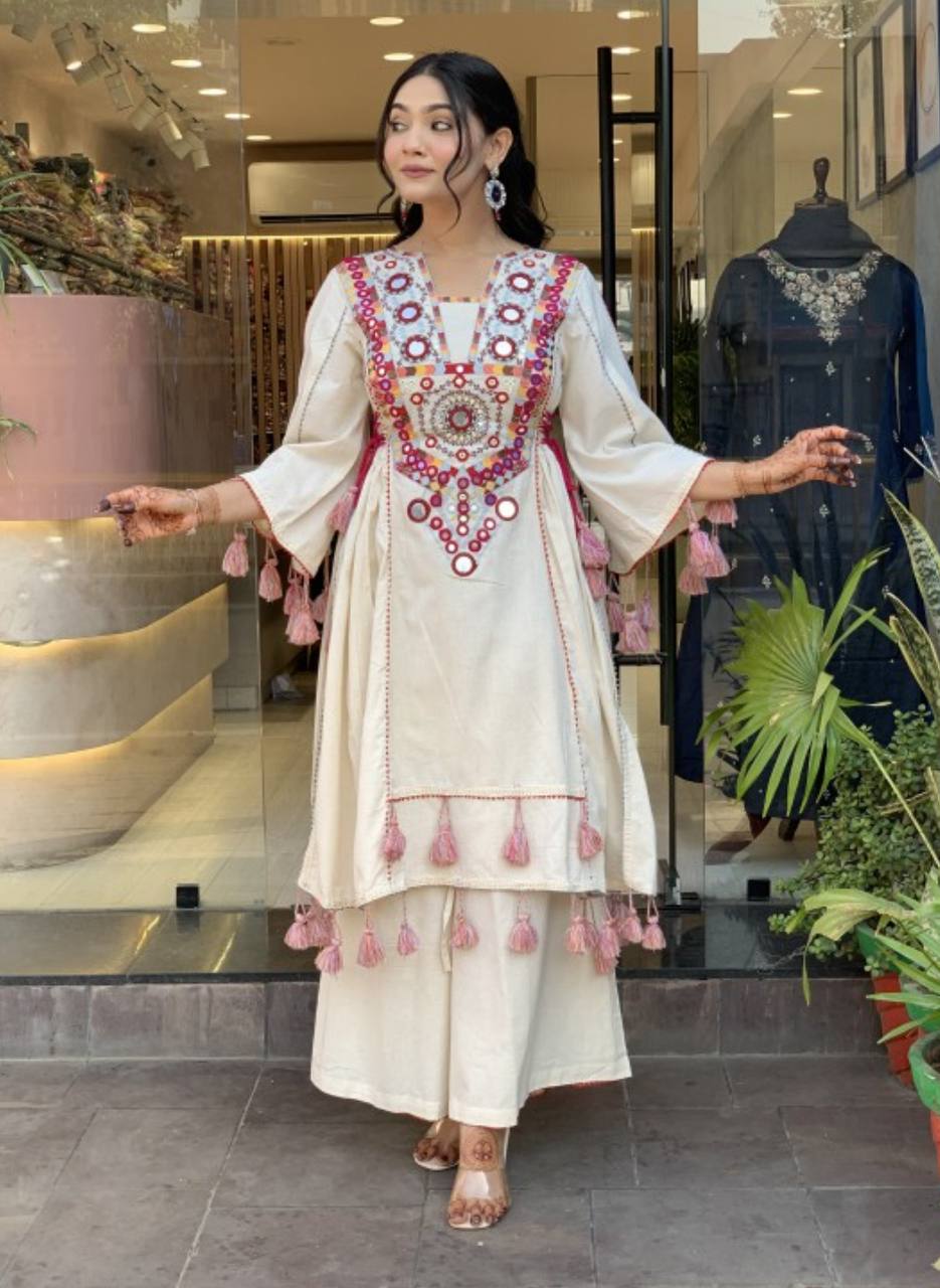 Zoya Premium Pure Khadi Coton Heavy Designer Co-ord Set
