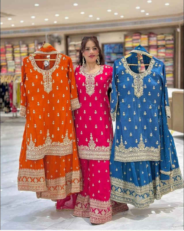 Zarkaar Designer Party Wear Sharara Suit