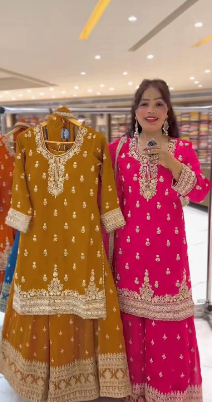 Zarkaar Designer Party Wear Sharara Suit