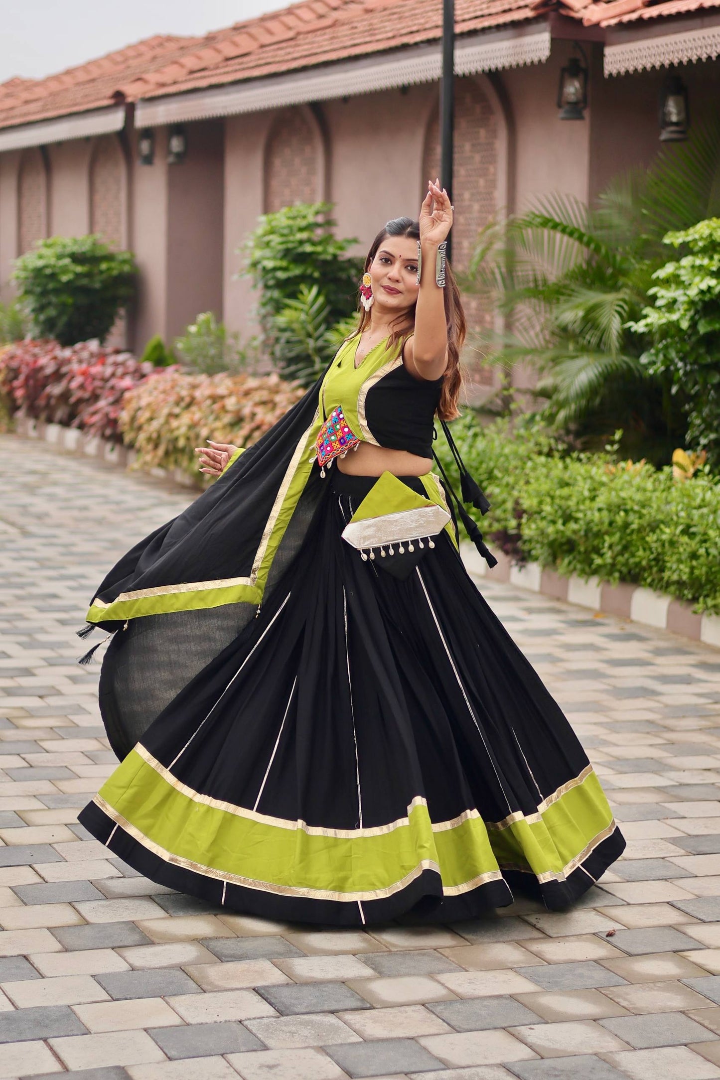 Samaira Navratri Special Gamathi Work Lehenga choli