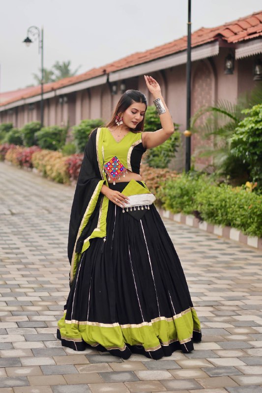 Samaira Navratri Special Gamathi Work Lehenga choli