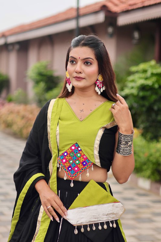 Samaira Navratri Special Gamathi Work Lehenga choli