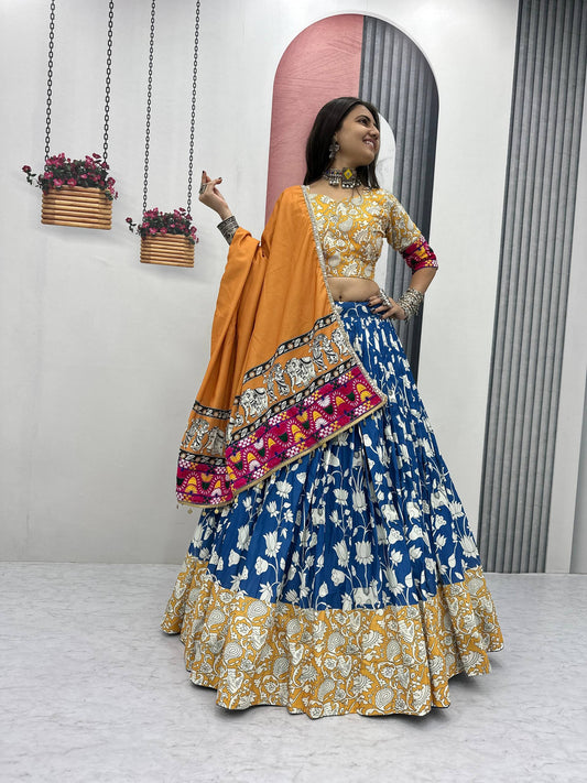 Ruhi Riyon Cotton Work Lehenga Choli