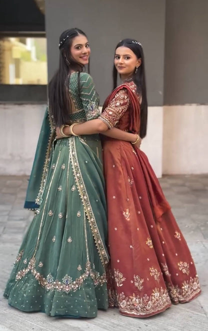 Devanshi Chinon Silk Festival Lehenga Choli