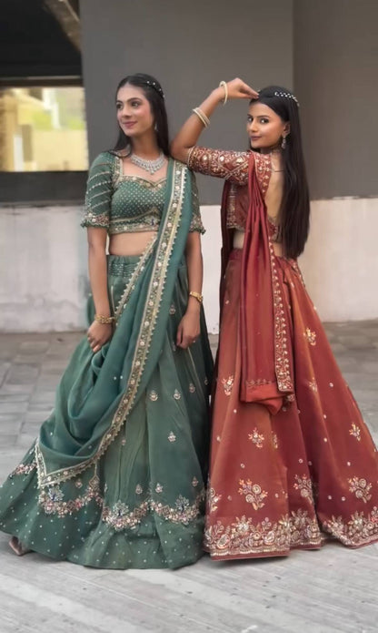 Devanshi Chinon Silk Festival Lehenga Choli