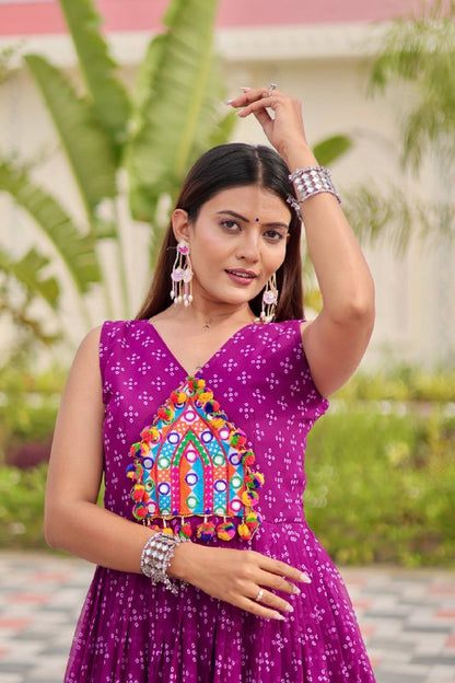 Tripti Navratri Special Gamathi Work Gown