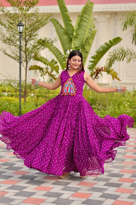 Tripti Navratri Special Gamathi Work Gown