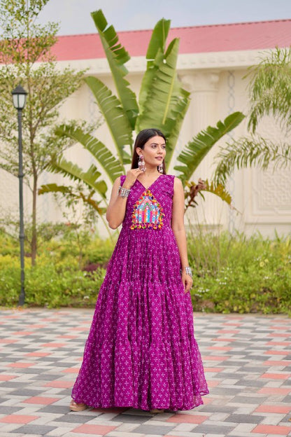 Tripti Navratri Special Gamathi Work Gown