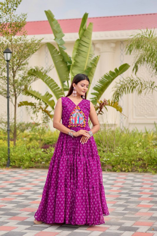 Tripti Navratri Special Gamathi Work Gown
