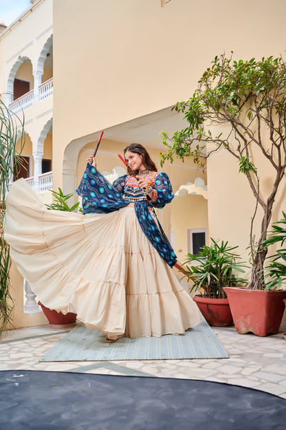 Afsana Navratri Special Gamathi Work Lehenga choli