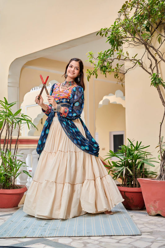 Afsana Navratri Special Gamathi Work Lehenga choli